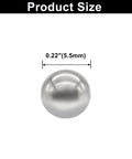 300 Piece Precision Steel Bearing Balls 5.5mm 0.22 Inch High Grade Carbon Steel For Auto Bike And Machine Shop Use Durable Low Friction Bearings Set Premium size view