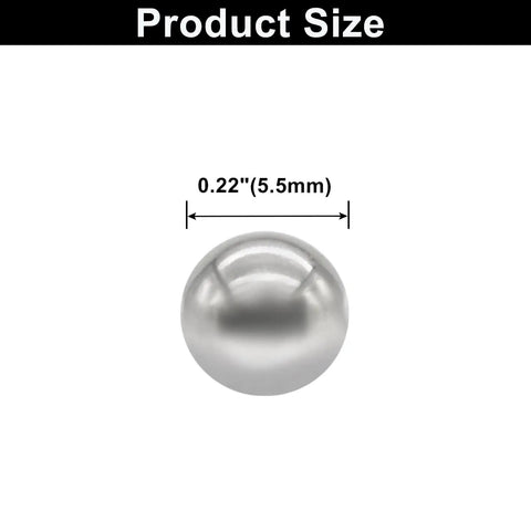 300 Piece Precision Steel Bearing Balls 5.5mm 0.22 Inch High Grade Carbon Steel For Auto Bike And Machine Shop Use Durable Low Friction Bearings Set Premium size view