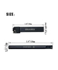 Internal Threading Boring Bar And Lathe Threading Holder Kit With Ten 16ER AG60 Carbide Inserts SER1616H16 front view