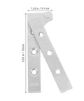 Hidden Door Hinges 4 Piece Set With Thickened Seven Shaped Design Stainless Steel Polished Core Heavy Duty Pivot Hinge with dimensions