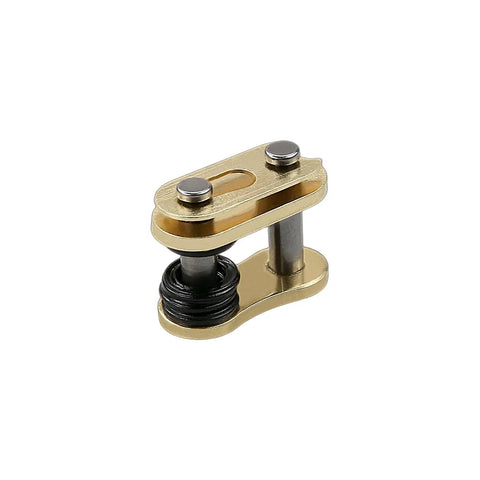 Gold 520 X Ring Motorcycle Chain with 114 Links and Master Link Pro Grade Heavy Duty Drive Chain connector piece