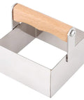 Stainless Steel Honeycomb Cutter For Beekeeping, Rectangle Honey Cutter Tool With Smooth Edges, wooden handle visible
