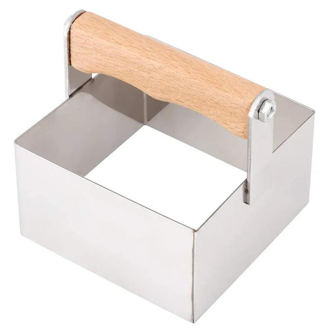 Stainless Steel Honeycomb Cutter For Beekeeping, Rectangle Honey Cutter Tool With Smooth Edges, wooden handle visible