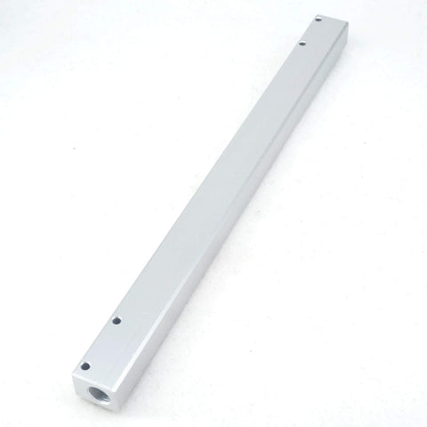 G One Quarter BSP Port Pneumatic Aluminum Manifold Block Splitter Ten Way Twelve Port Solid Aluminum Construction, 330mm Long