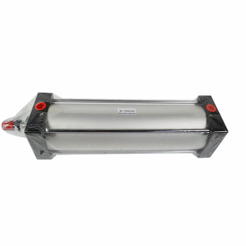 Heavy Duty Aluminum Alloy Pneumatic Air Cylinder 4 Inch Bore, 12 Inch Magnetic Stroke, Double Acting, Single Rod, Standard SC 100X50 Model