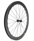 Side view of Fifty Twenty Five Millimeter Disc Brake Tubeless Wheelset For Road Bike 700c With Special Finish No Logos Carbon Fiber Toray T700 Rim