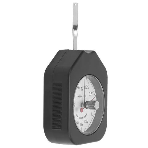 Dial Tension Tester Workhorse Pull Scale Meter For Micro Switches And Electronic Relays With Clear Viewing Cover ABS And Alloy Body Pro Grade Precision Readout For Relay Tip Pressure And Accurate Tension Checks, front view