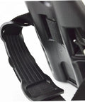 Close-up of Tank Backpack With Anti Skid Holder For Oxygen Cylinders showing black nylon adjustable strap and holder