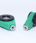 Fiat Ford Manual Gearbox Shift Cable Linkage Bushing Repair Kit, green plastic connectors with metal threads, close-up view
