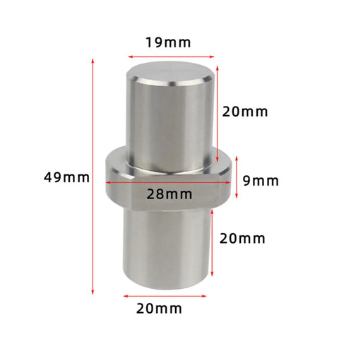 Heavy Duty Stainless Steel Bench Dogs For Woodworking Workbench Peg Brake Stops And Planing Stop Positioning Plug with dimensions