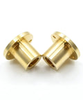 8mm Lead Screw 200mm Length Bi Directional With 2 Brass Nuts for 3D Printers close-up of brass nuts