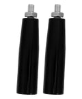Solid 2 Pieces M10x80 Swivel Handle Handwheel For Grinders And Lathes With Bolt, Ergonomic Bakelite Crank Knob For Tight Micro Adjustments And Heavy Duty Machine Workshop Work, black set