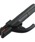 300A Welding Electrode Holder With Pure Copper Core And Non Slip Grip, black 20cm tool, angled view