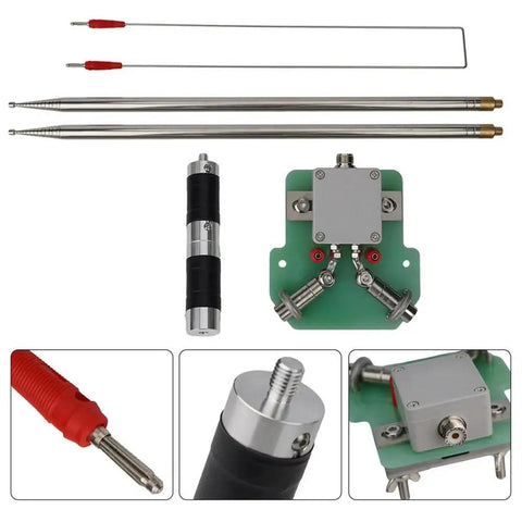 Components of 7-54MHz 200W Portable Dipole Antenna With Stainless Steel Telescopic Design for UV Band Horizontal Polarization SWR Under 1.5
