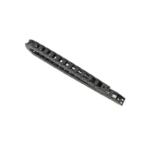 Open Type Cable Drag Chain 1 Meter Black Plastic Internal 10x11mm External 15x18mm For 3D Printers And CNC Machines