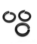 1000 Piece Mixed Size Kit Of Stainless Steel Spring Split Lock Washers And Elastic Gaskets M1.6 M2 M2.5 M3 M3.5 M4 M5 M6 M8 Black 304 Stainless GB93 Beefy Pro Grade Heavy Duty Rust Resistant Hardware Set, black split lock washers