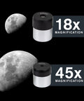Travel Scope 60 Refractor Telescope Designed For Daylight Birdwatching And Night Sky Stargazing eyepieces with lunar views