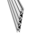 Super Durable T-Slot Aluminum Extrusion Profile Bar For Custom 3D Printer Frames And Equipment Builds With Uniform Anodized Finish Resisting Oxidation, close-up view of profile design.