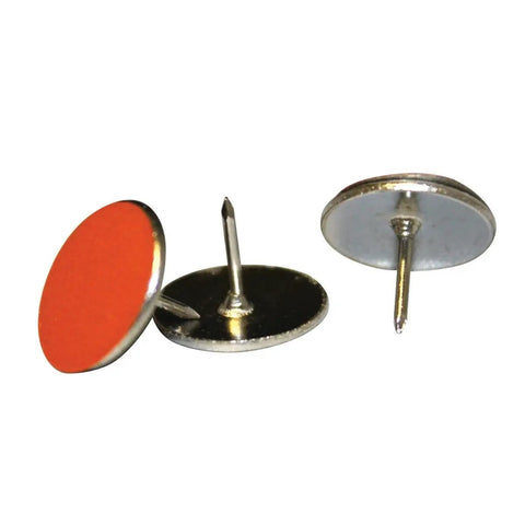 Reflective Trail Tacks Orange Pack Of 50 For Hunting Camping And Hiking With Sharp Point For Easy Installation And High Visibility Day Or Night