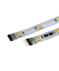 Close-up of InvisiLED Pro 5 Foot Tape Light 3000K Soft White, Pro Grade Low Profile Dimmable Energy Efficient LED Strip showing connectors