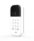 Smart Garage Door Keypad With Wide Angle Camera And Custom PIN Codes For Smartphone Control Real Time Alerts And Motion Detection For Safer Easier No Fuss Garage Access, front view.
