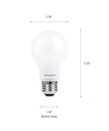 LED A19 Light Bulbs 100W Equivalent Replacement 16W Efficient Dimmable 1600 Lumens Frosted Daylight 5000K Save Energy Energy Star Rated