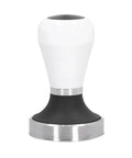 58 Millimeter Size Coffee Tamper Top Tier Stainless Espresso Press with smooth grip and flat pad for relaxed compaction.