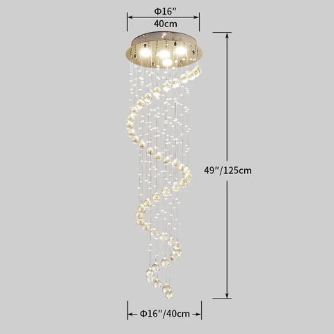 4 Light Crystal Pendant Chandelier With White Finish Showstopping Statement Piece 50 Inch Height And 16 Inch Diameter