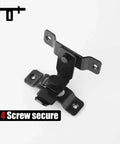 Black Flip Door Latch Heavy Duty Stainless Steel Gate Latch For Security Doors shown with 4 screw secure 90 degree rotate design.