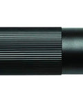 Stinger DS 425-Lumen Rechargeable LED Flashlight With Dual Switches And DC Steady Charger, black tactical design, side view