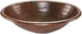 19 Inch Oval Self Rimming Hammered Copper Sink In Oil Rubbed Bronze, Handcrafted In Mexico, Hygienic 99.7 Percent Pure Recycled Copper