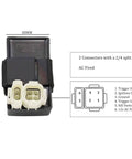 Front view of Six Pin AC CDI Ignition Box For GY6 Engines 50cc To 150cc Scooters Mopeds ATVs Go Karts Fits Chinese Brands