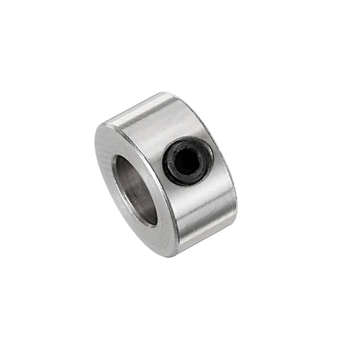 Nickel-plated 15 Piece Set Screw Collars, 5.05mm Bore, 10mm Outside Diameter, 5mm Thick, Drill Stop Collar.