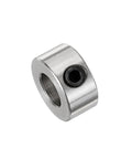 Nickel-plated steel collar from Twenty Piece Set Screw Shaft Collars With 5.05mm Bore, 10mm OD, 5mm Width for precise positioning