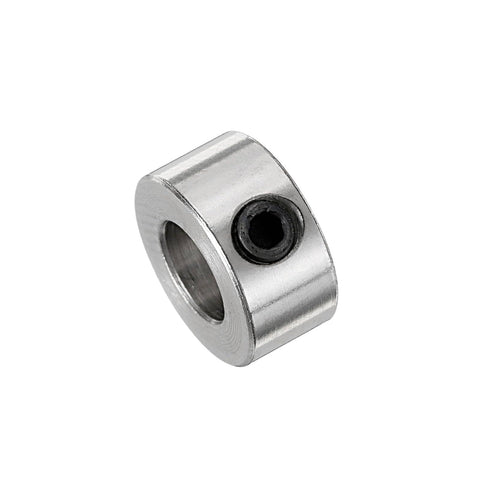 Nickel-plated steel collar from Twenty Piece Set Screw Shaft Collars With 5.05mm Bore, 10mm OD, 5mm Width for precise positioning