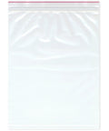 Red Line 10 By 13 Inch 4 Mil Zipper Reclosable Bags Clear Poly Storage Case Of 600 shown flat front view