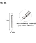 Top Shelf Stainless Steel Watch Spring Bar Pins for 12mm Watch Bands, 14mm length, single flange tip design, 200 pcs set.