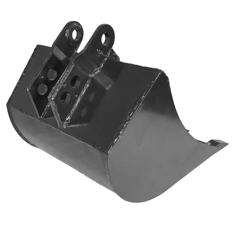 24 Inch Front And Backhoe Bucket With Hydraulic Tilt, Excavator Attachment With Beefy Carbon Steel Teeth, Pro Grade Digging Power