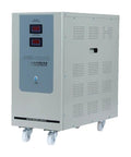 Top Shelf Industrial 220V Single Phase AC Voltage Regulator with display panel for precision purification on wheels.