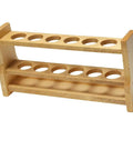 Six Slot Wooden Test Tube Rack For Lab And Classroom Use Premium Fir Wood Holder With 0.82 Inch Holes Space Saving Organizer