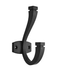 Matte Black 5 Pack Coat And Hat Wall Hooks Double Hooks For Hanging Towels Bags Backpacks Purses Wall Mount Hanger Decor