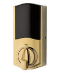 Back view of smart lock mechanism from Turn Your Deadbolt Into Zigbee 3 Point 0 Smart Lock Kit In Venetian Bronze With Keyless Access.