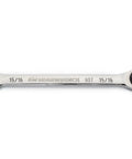 Fifteen Sixteenth Inch 4 Degree Swing Arch 12 Point Ratcheting Combination Wrench With Off Corner Loading For Better Grip And Less Rounding
