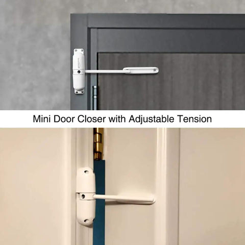Easy Install Adjustable Spring Door Closer For Self Closing Doors Fire Rated on metal and wooden doors