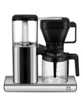 Heavy Duty Fully Automatic Espresso And Drip Coffee Maker With Digital Display six steam nozzles and 10 cup glass carafe.