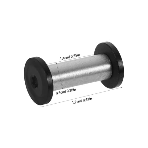 Badass Flat Head Knife Handle Screws And Brass Snap Rivets For Wood And Metal Crafts Tight Fit 2 Piece Kit showing stainless steel screw.