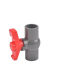 Heavy Duty PVC Ball Valve For Plumbing And Water Supply No Sweat Hookup Full Port Flow Control With Comfortable Red T Handle