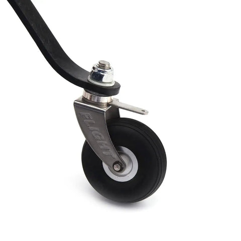 Heavy Duty Carbon Fiber Tail Wheel Assembly For 50Cc 60Cc Gas Rc Planes Featuring One Point Five Inch Pu Rubber Tires For Hella Stable Landings And Zero Sweat Mounting