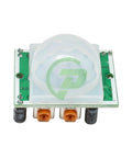 Dope PIR Motion Sensor Module HC-SR501 for DIY Projects, Adjustable Sensitivity and Delay, Pyroelectric IR Detector, 4.5 to 20V DC Compatible, Reliable, Easy Install for Home Security and Smart Automation, front view