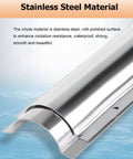 Extra Large 3.3ft Stainless Steel Cable Duct For Wall And Floor Heavy Duty Cable Management Cover And Waterproof Wire Trunking